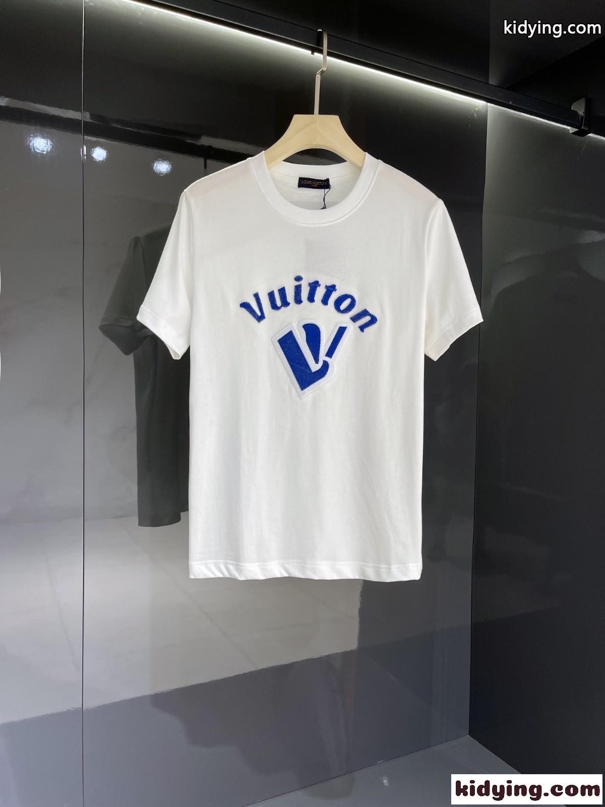 春夏 定番 半袖 カジュアル おしゃれ ルイ・ヴィトン Tシャツ コピー 3色あり クルーネック トップス-2