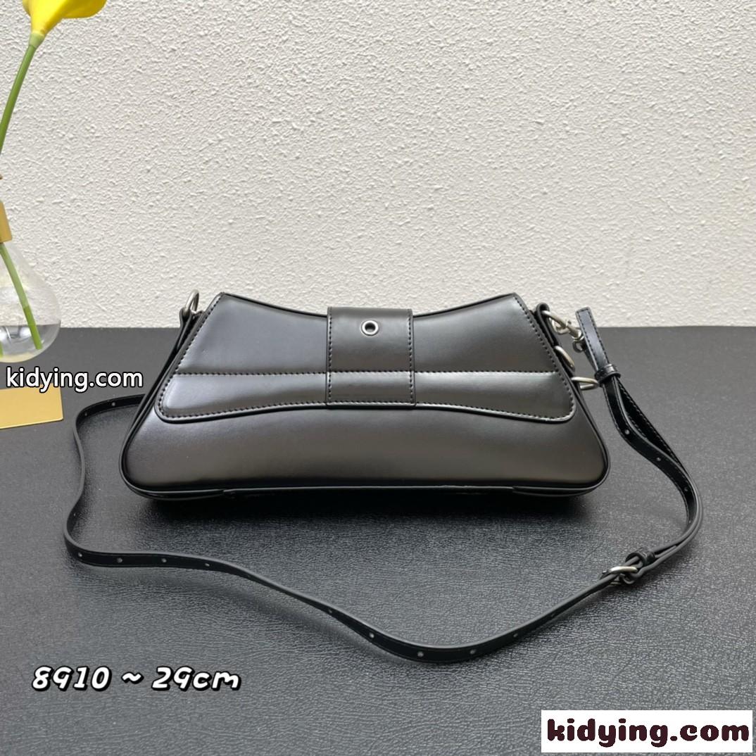 上品 おしゃれ LINDSAY スモール ショルダーバッグ バレンシアガ バック コピー チェーンバッグ ブラック-2
