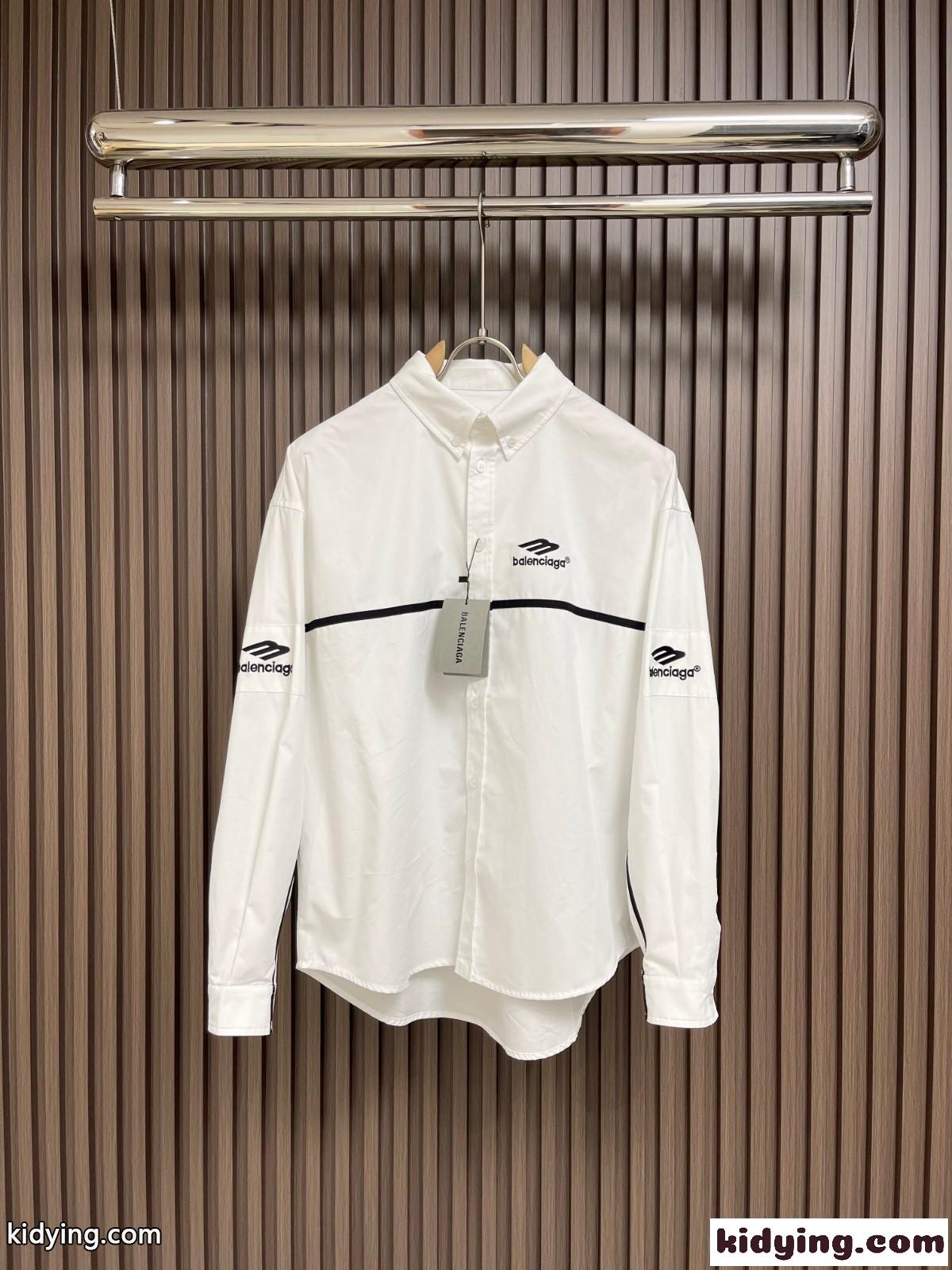 3B SPORTS ICON TRACKSUIT シャツ バレンシアガ シャツ コピー ホワイト-1