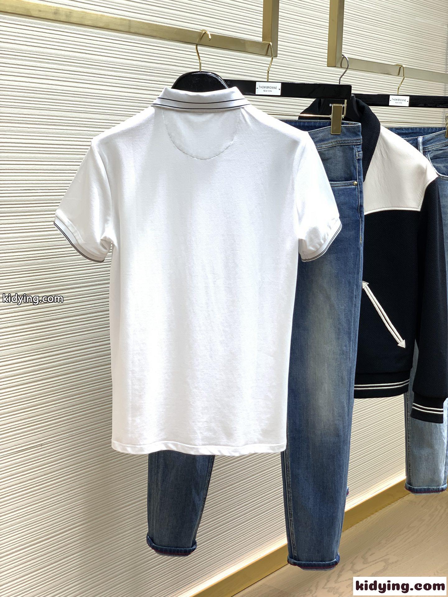 サルヴァトーレ・フェラガモ Tシャツ コピー メンズ 定番 快適 ロゴ 半袖 ポロシャツ-4