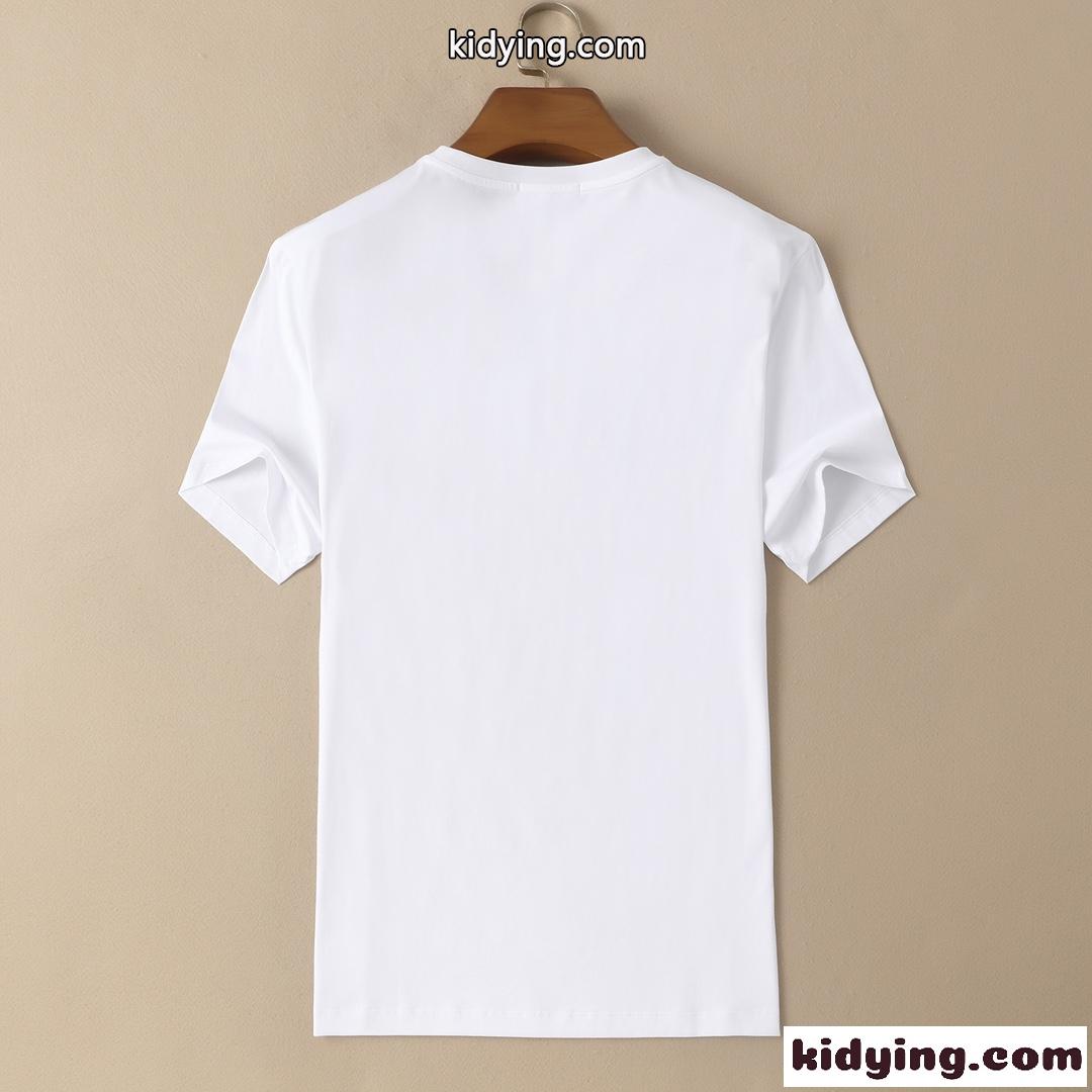おしゃれ ロゴ プリント 3色あり 柔らかい ヴェルサーチェ 半袖Tシャツ コピー メンズ 着心地いい トップス-4