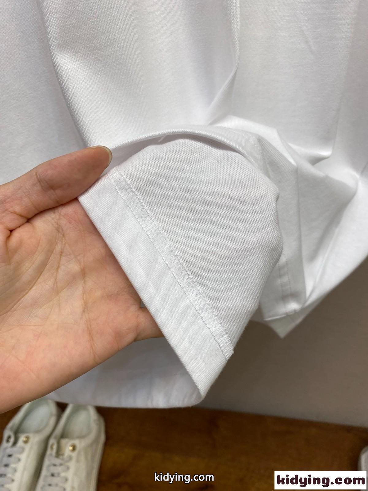 ロゴパッチ コットン 半袖Tシャツ ジバンシィ Tシャツ コピー ホワイト-3