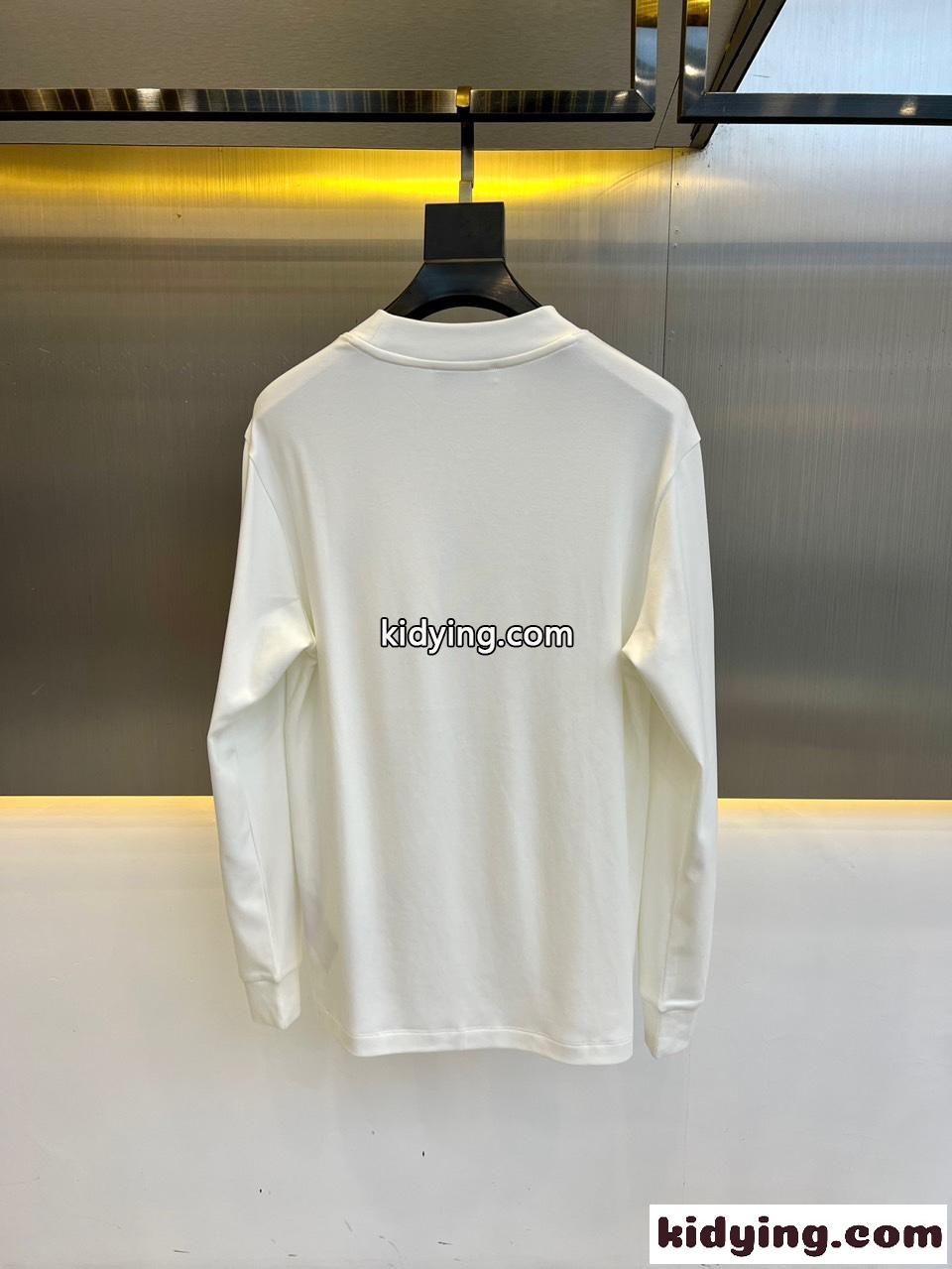 シンプル プラダ Tシャツ コピー コットン 裏起毛 合わせやすい 長袖Tシャツ-4