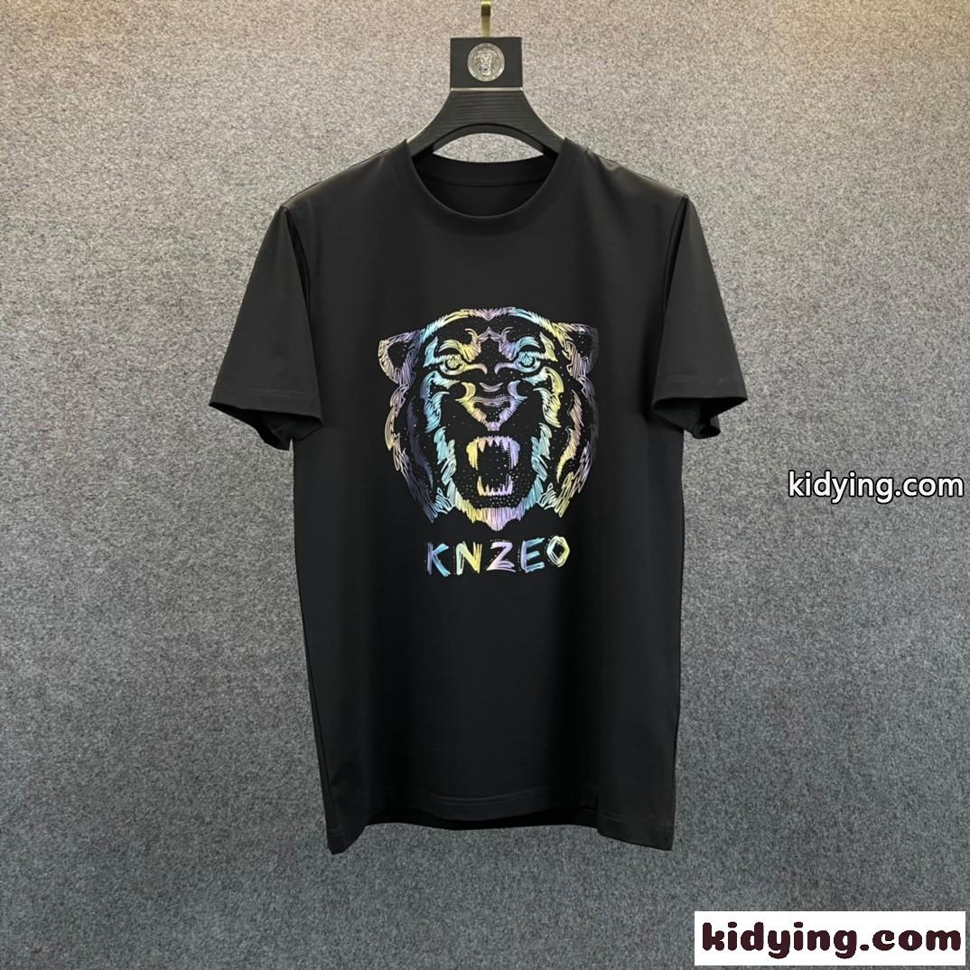 着心地いい 春夏 人気 タイガー ロゴ クルーネック メンズ 半袖 トップス ケンゾー tシャツ コピー カジュアル おしゃれ-3