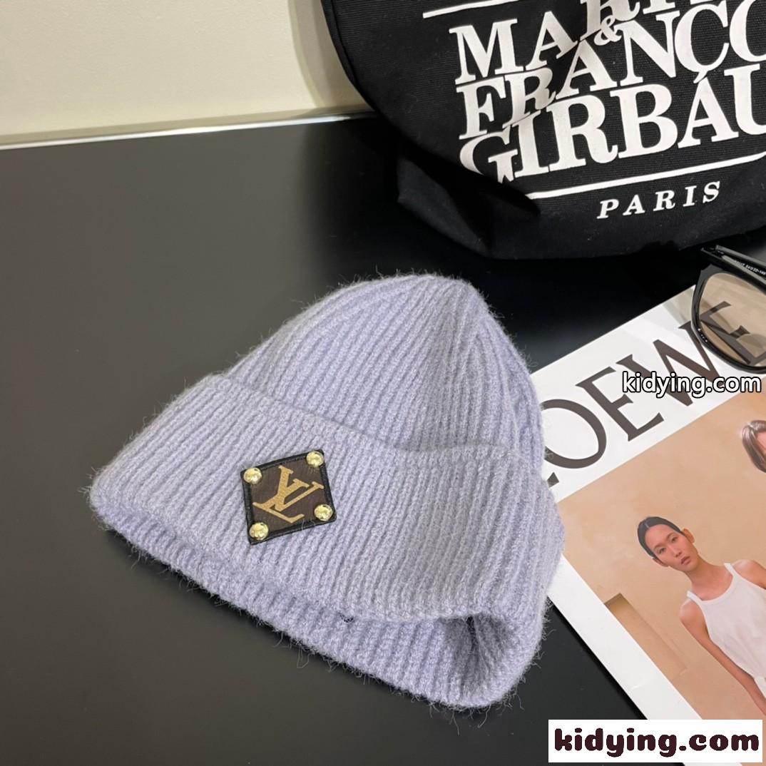 定番 合わせやすい ビーニー・LV ニットキャップ ルイヴィトン 帽子 偽物-4