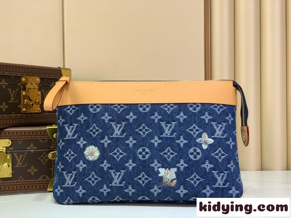 フラワー刺繍 ソフトトラベルポーチ ルイ・ヴィトン バッグ スーパーコピー M27559-2