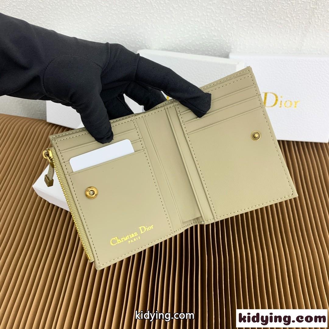 Dior Caro Dahlia ウォレット クリスチャン・ディオール 財布 スーパーコピー グリーン-3