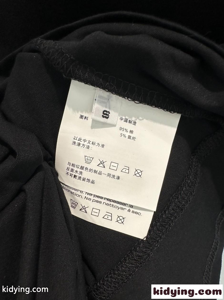 レイヤード風 半袖Tシャツ アレキサンダーワング Tシャツ コピー ブラック-4