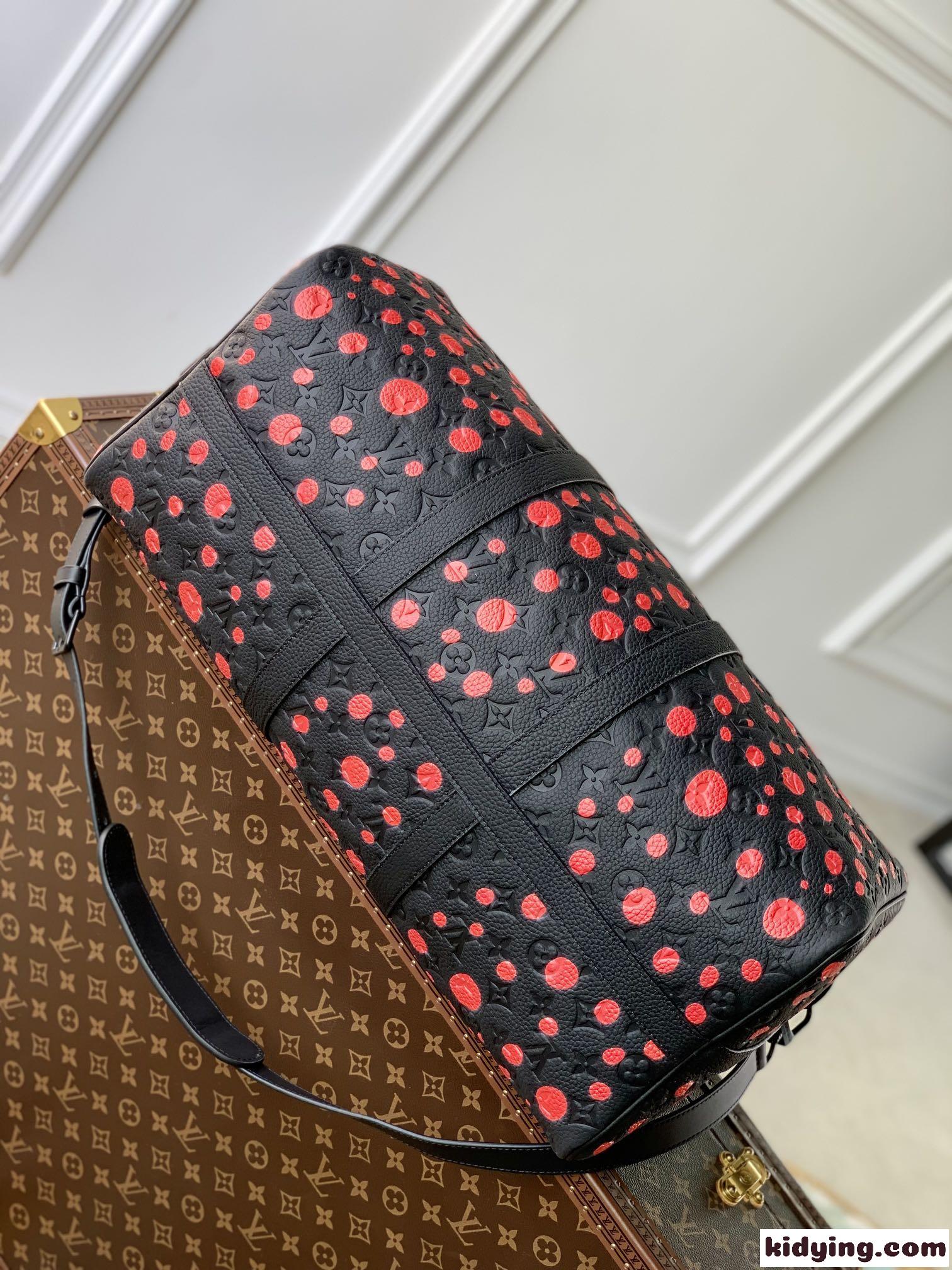 M21674 LV × YK キーポル・バンドリエール 50 ルイ・ヴィトン バッグ コピー 大容量 ボストンバッグ-3