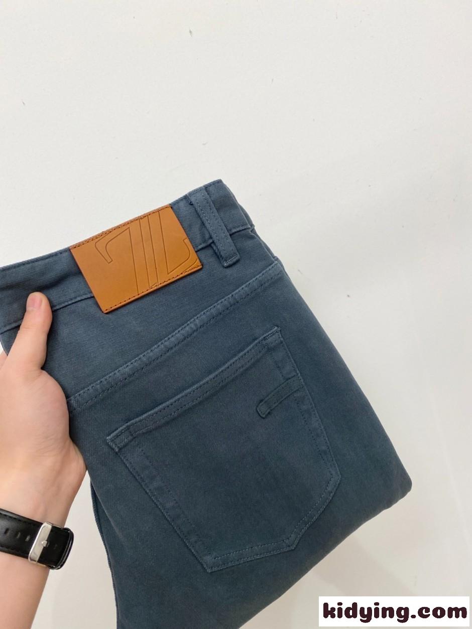 シンプル ストレッチ デニムパンツ エルメネジルド・ゼニア ジーンズ 偽物-1