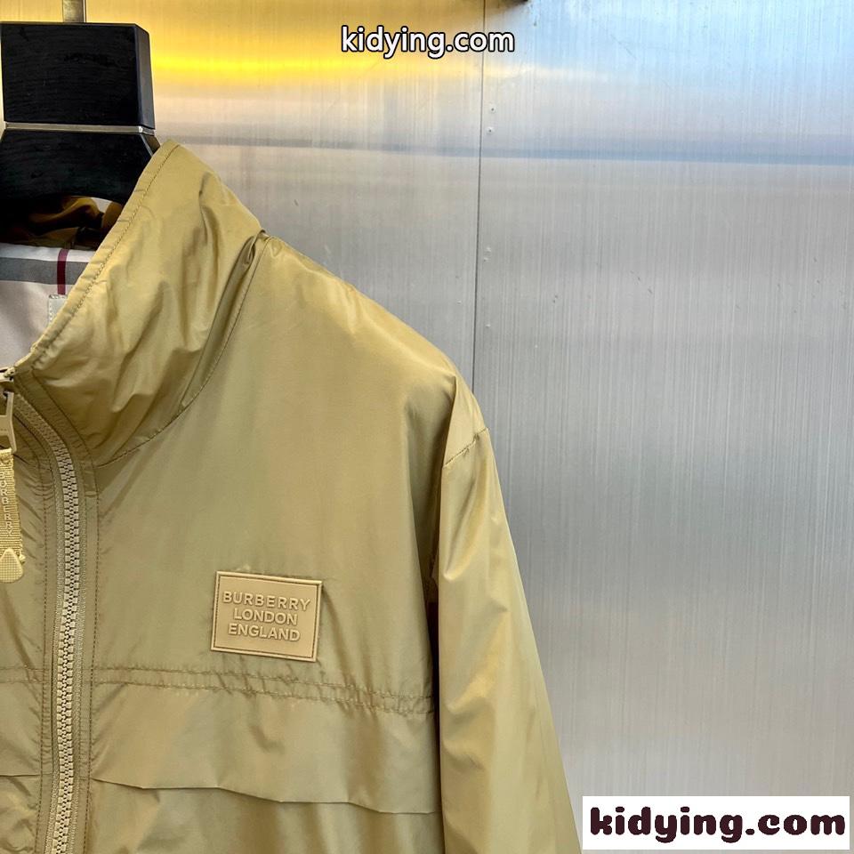 洗練された カジュアル ビジネス バーバリー ジャケット コピー メンズ ブルゾン カーキ-0