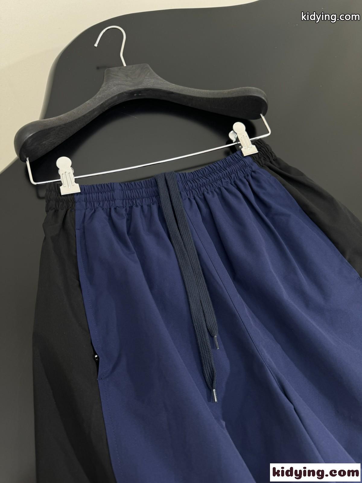 おしゃれ カジュアル ゆったり ショートパンツ バレンシアガ パンツ コピー ブルー ユニセックス-3