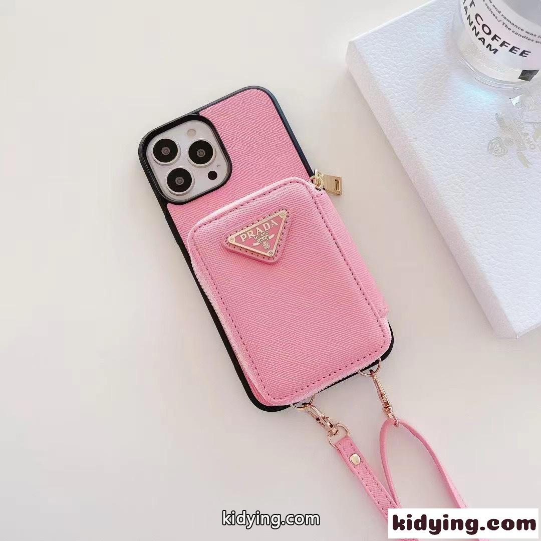 多機能 プラダ スマホケース コピー トライアングルロゴ付 アイフォンケース-4