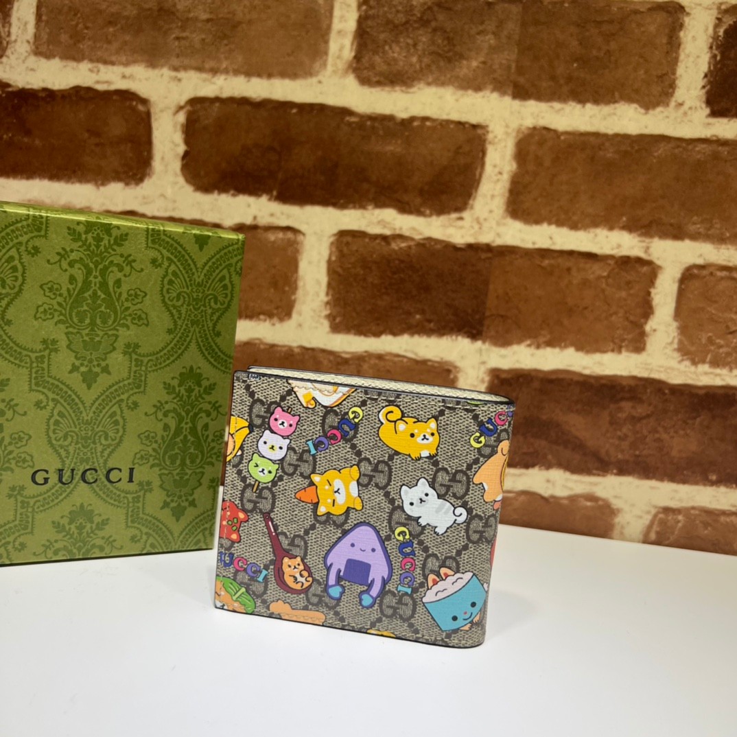 グッチ 財布 偽物 736756 GUCCI アニマル プリント カードケース ウォレット-1