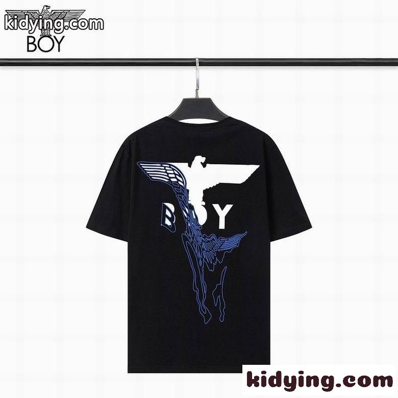 おしゃれ トップス ベーシック 春夏 定番 ボーイロンドン 半袖Tシャツ コピー カジュアル プリント クルーネック-2