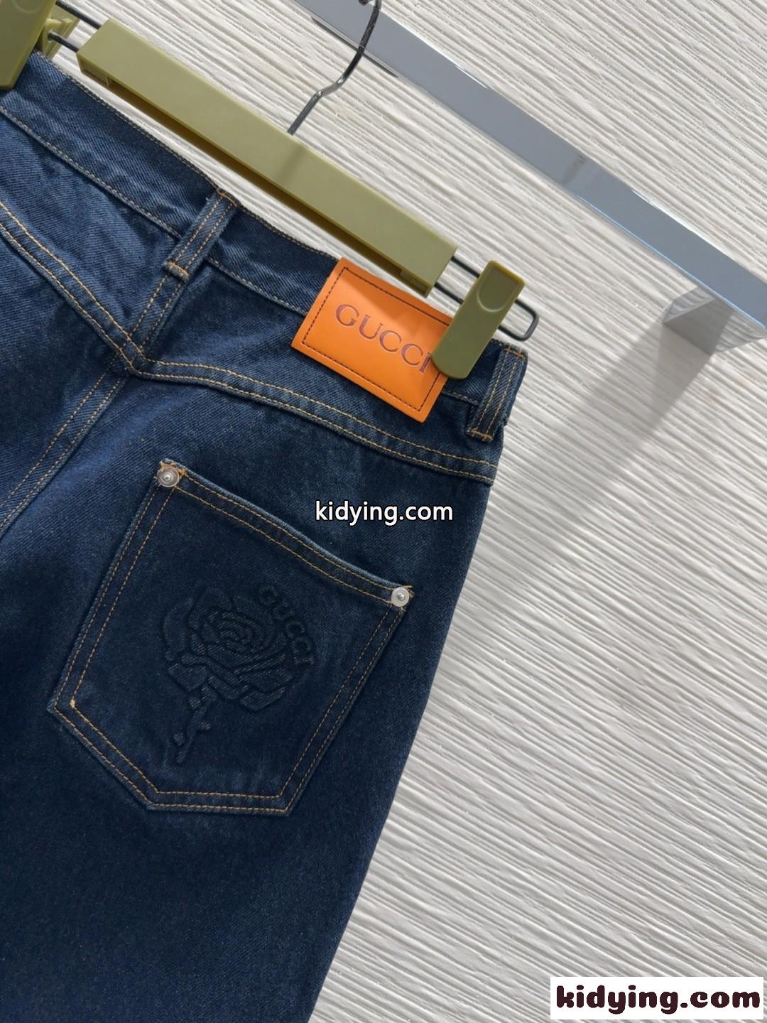 定番 合わせやすい デニムパンツ グッチ ジーンズ コピー レディース-2