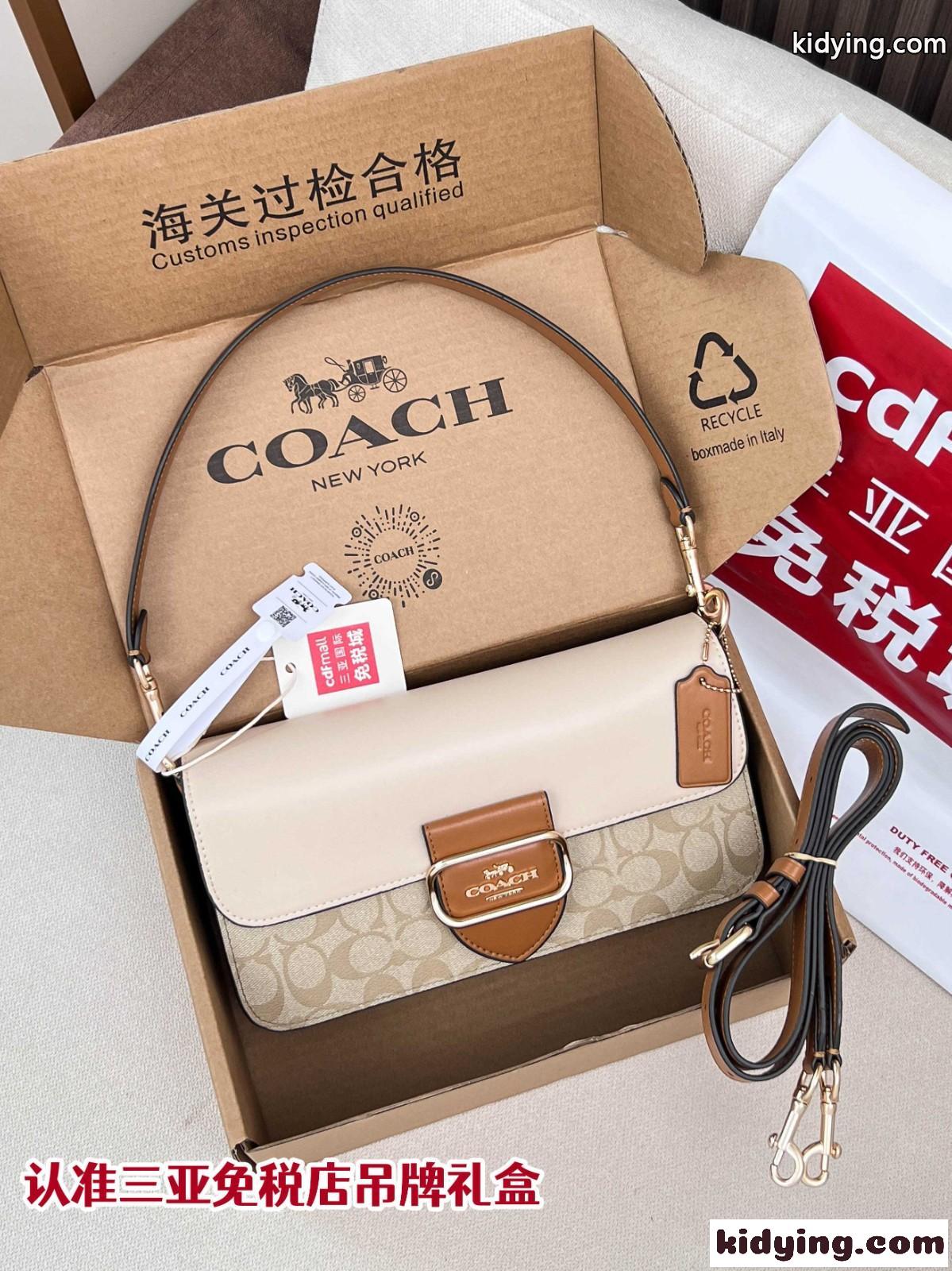 人気 上品 定番 ショルダーバッグ コーチ バッグ スーパーコピー ベージュ-0