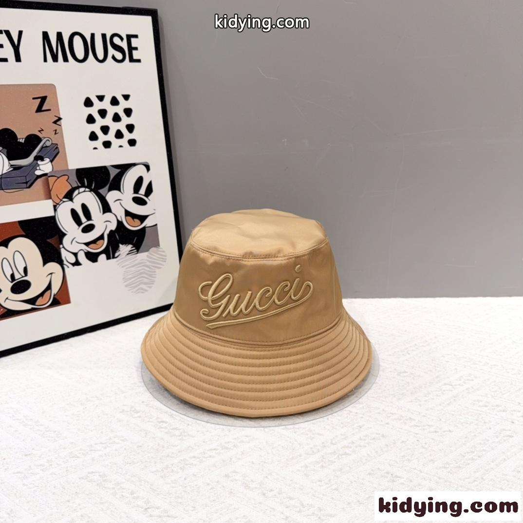 洗練された モダン ロゴ刺繍 バケットハット グッチ キャップ 偽物 帽子-2