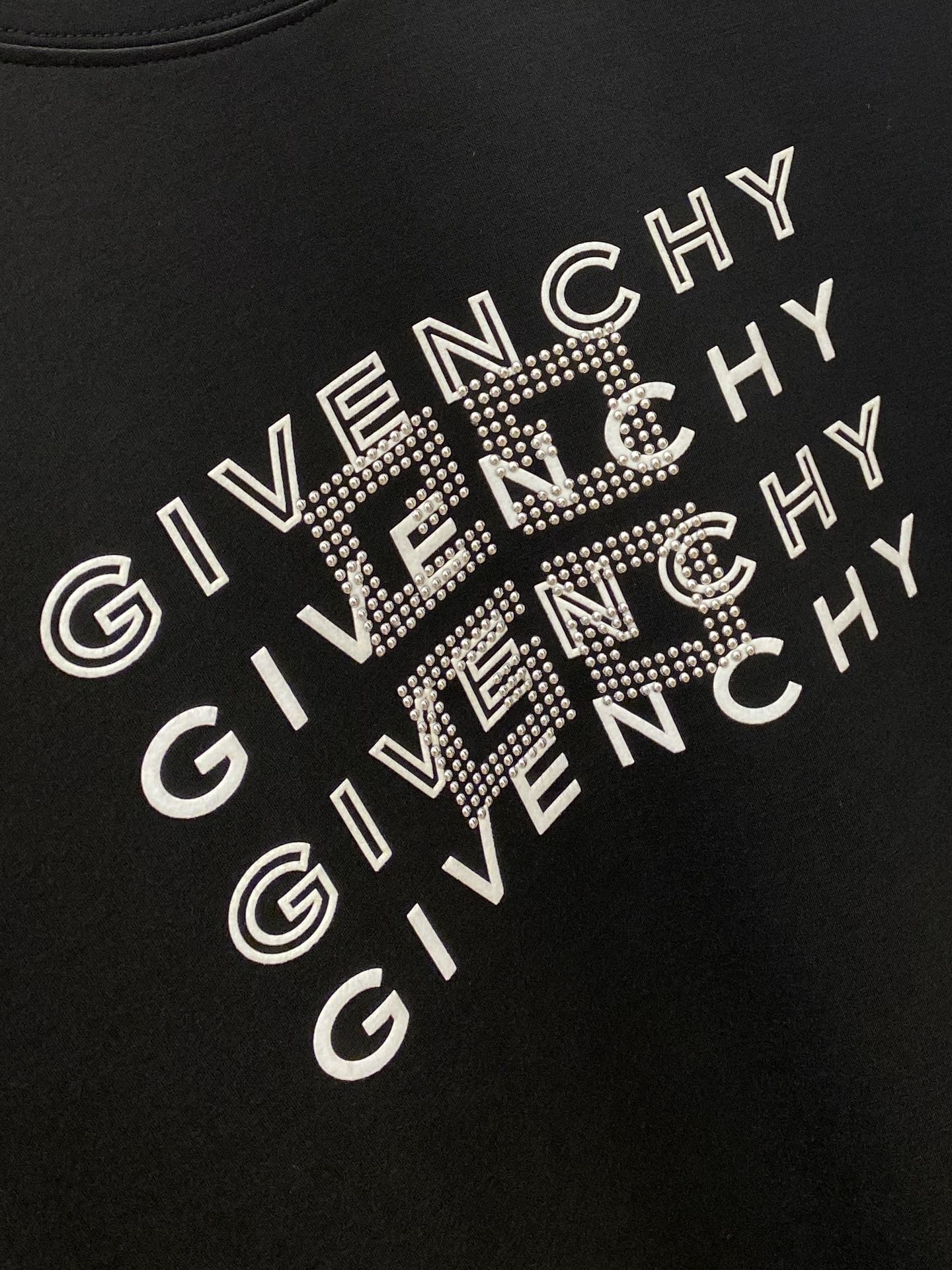 ロゴプリント コットン スウェットシャツ ジバンシィ Tシャツ コピー ブラック-2