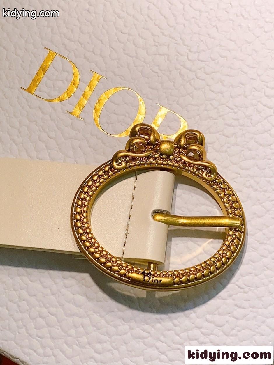 クリスチャン・ディオール Dior Médaillon ベルト コピー 30mm ホワイト-2