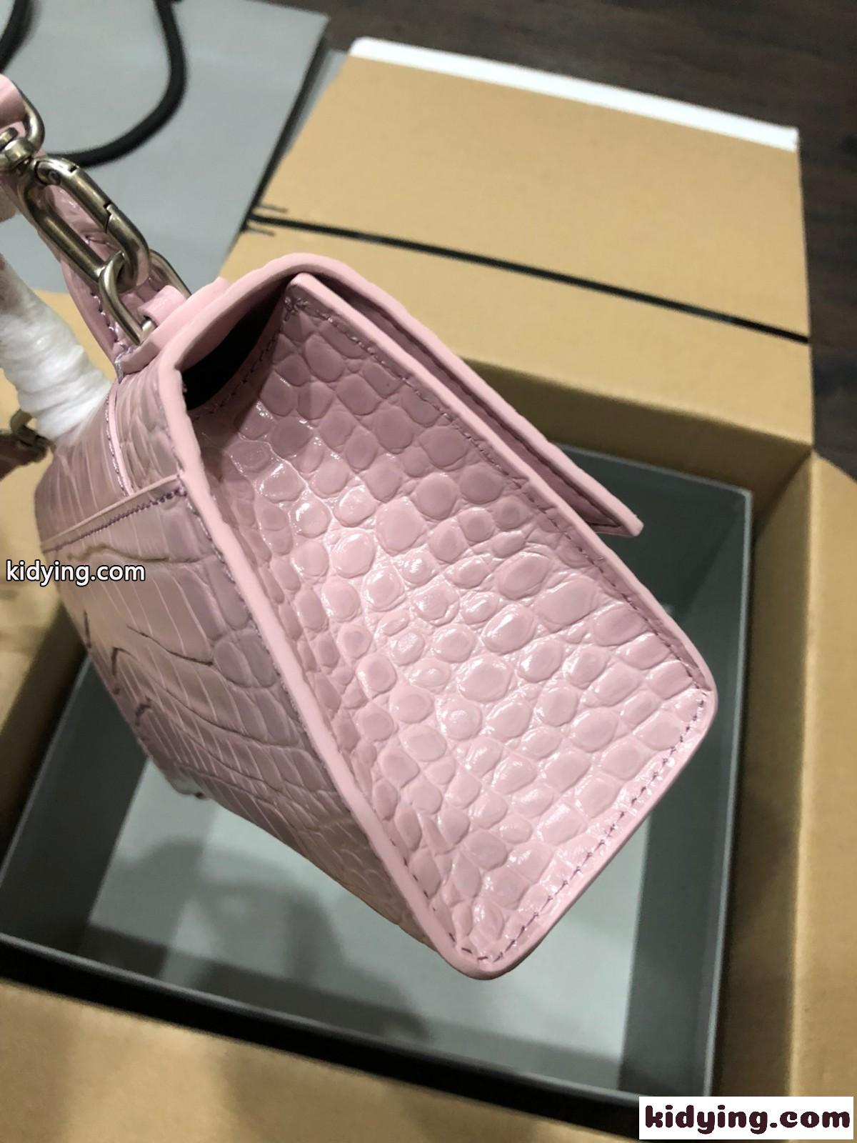 HOURGLASS クロコダイル型押し バレンシアガ バッグ コピー レディース 上品 人気 ハンドバッグ-1