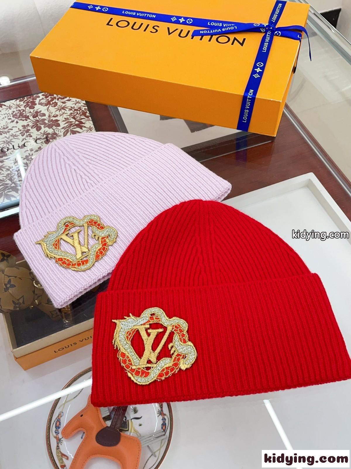 ビーニー・LV ヘッドライン プレシャス ドラゴ ルイヴィトン 帽子 コピー ニットキャップ-1
