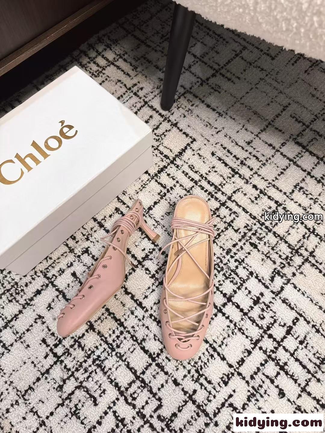 注目される 大人気 CHLOÉ GHILLIESパンプス スーパーコピー ピンク-3