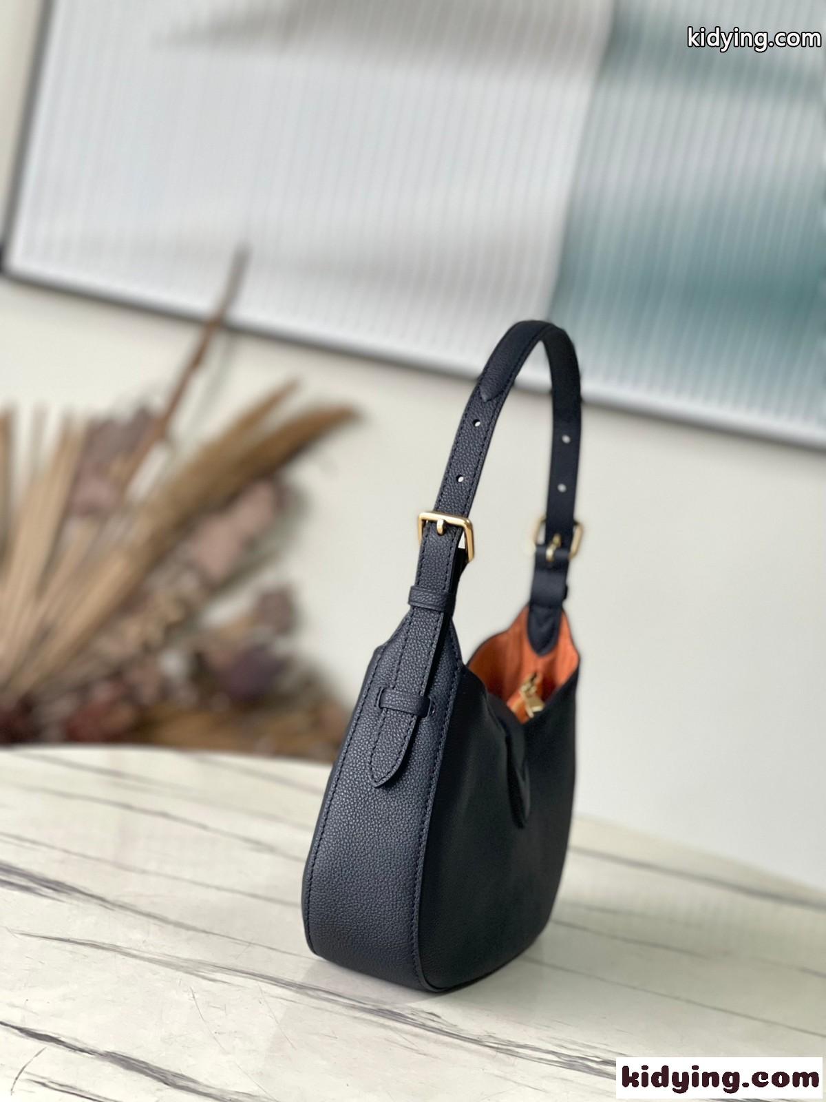 上品 シンプル ロー キー ショルダー バッグ ルイヴィトン バッグ スーパーコピー M24611 ブラック-2