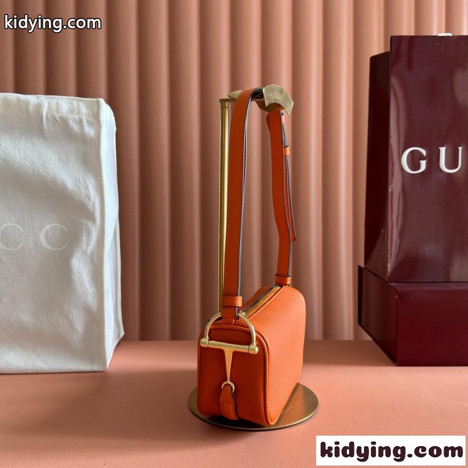 GUCCI グッチ ハーフ ホースビット ミニバッグ 860784 スーパーコピー オレンジ-1