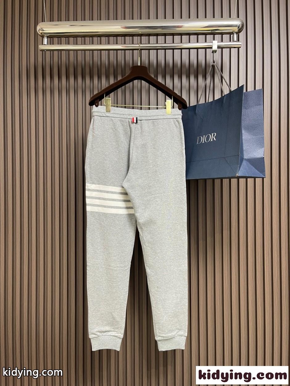 カジュアル 定番 4BAR スウェットパンツ トムブラウン パンツ 偽物 グレー-1