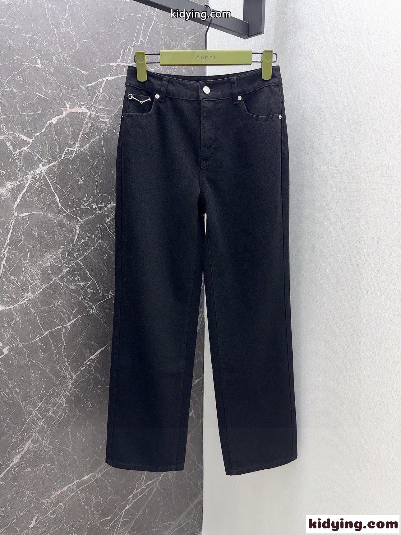 シンプル グッチ ジーンズ コピー ストレート デニムパンツ-1