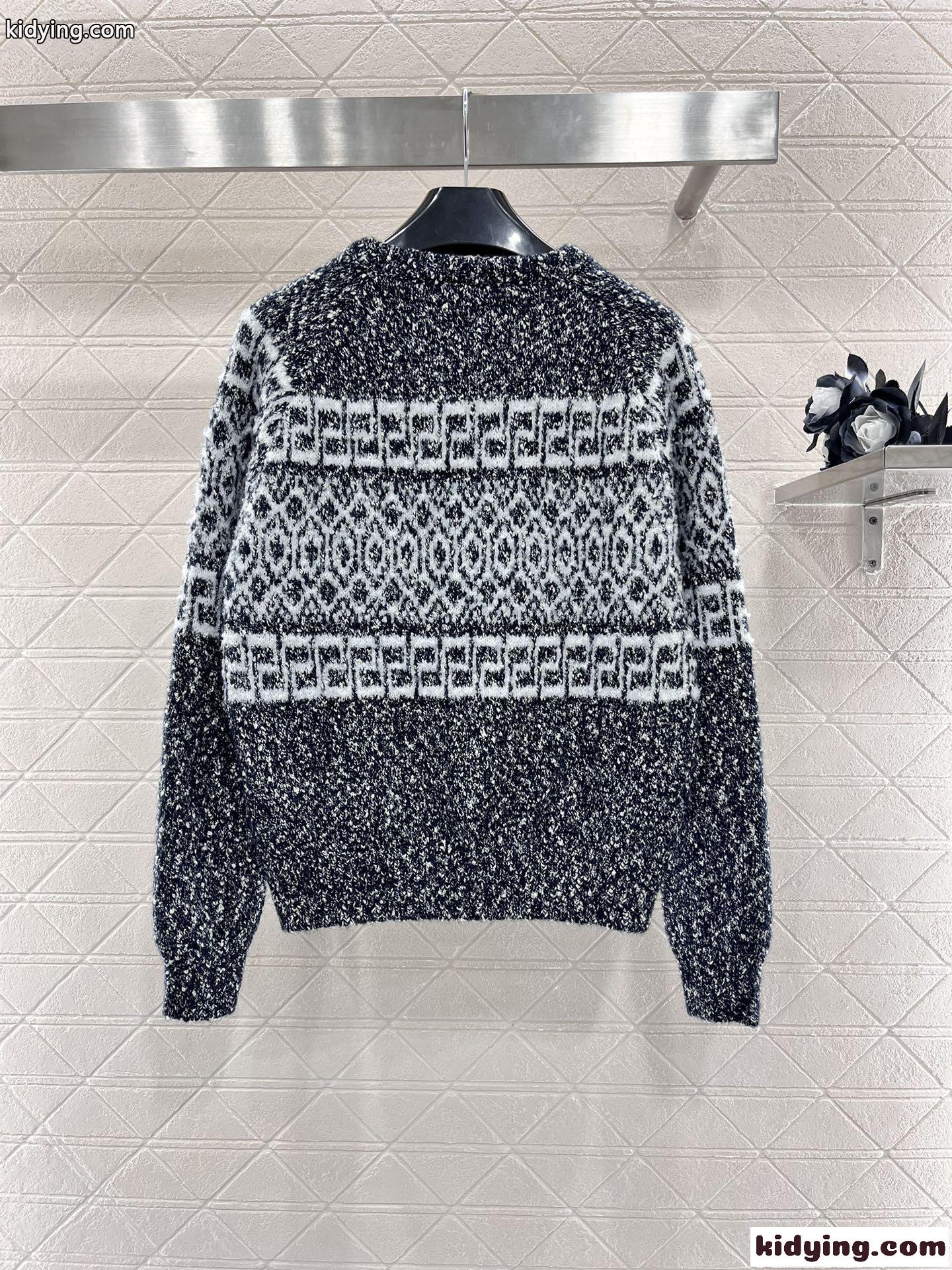 可愛い おしゃれ クルーネック プルオーバー セリーヌ セーター コピー グレー-2