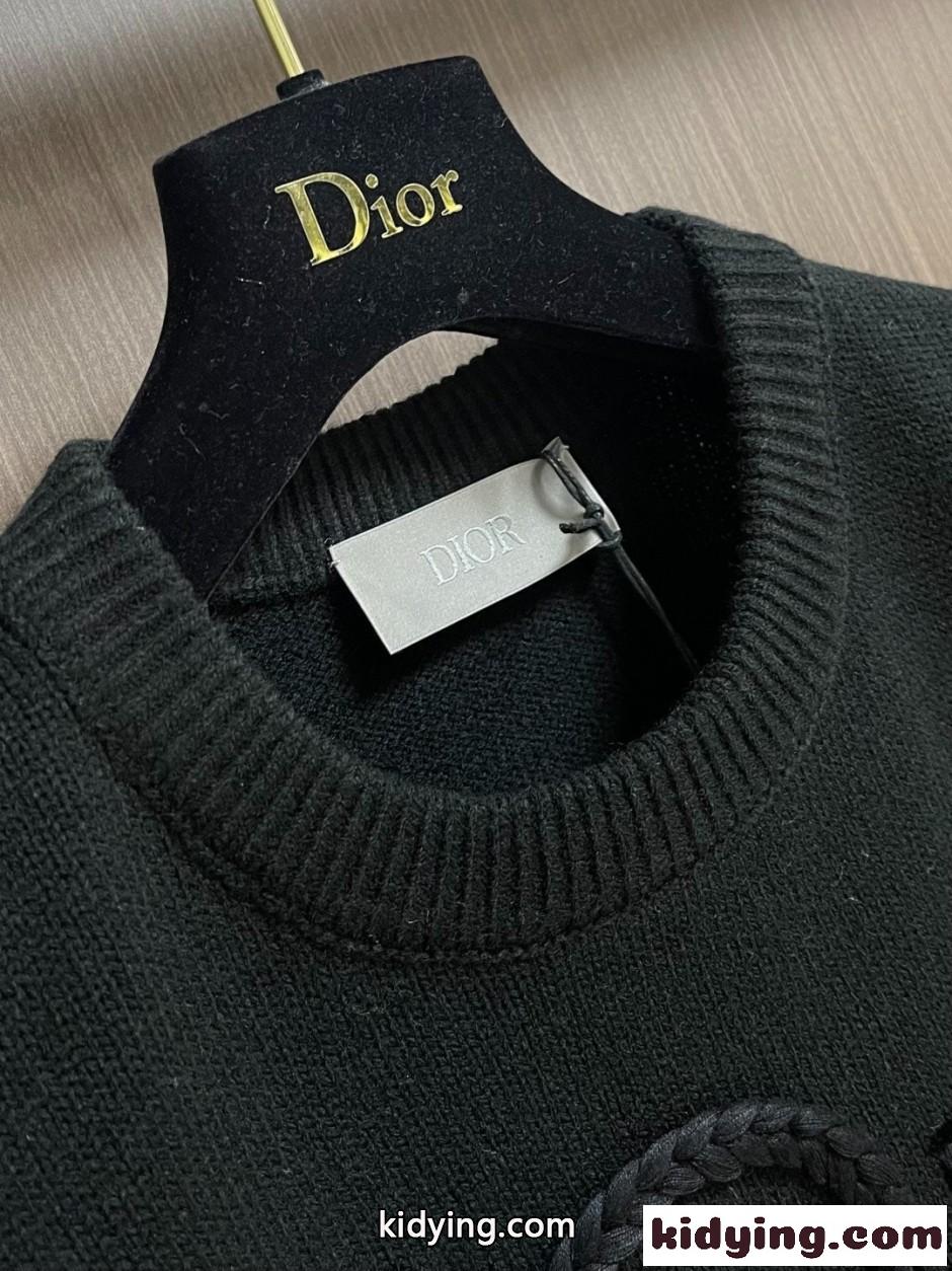 Dior Ribbon セーター クリスチャン・ディオール スーパーコピー ブラック-4