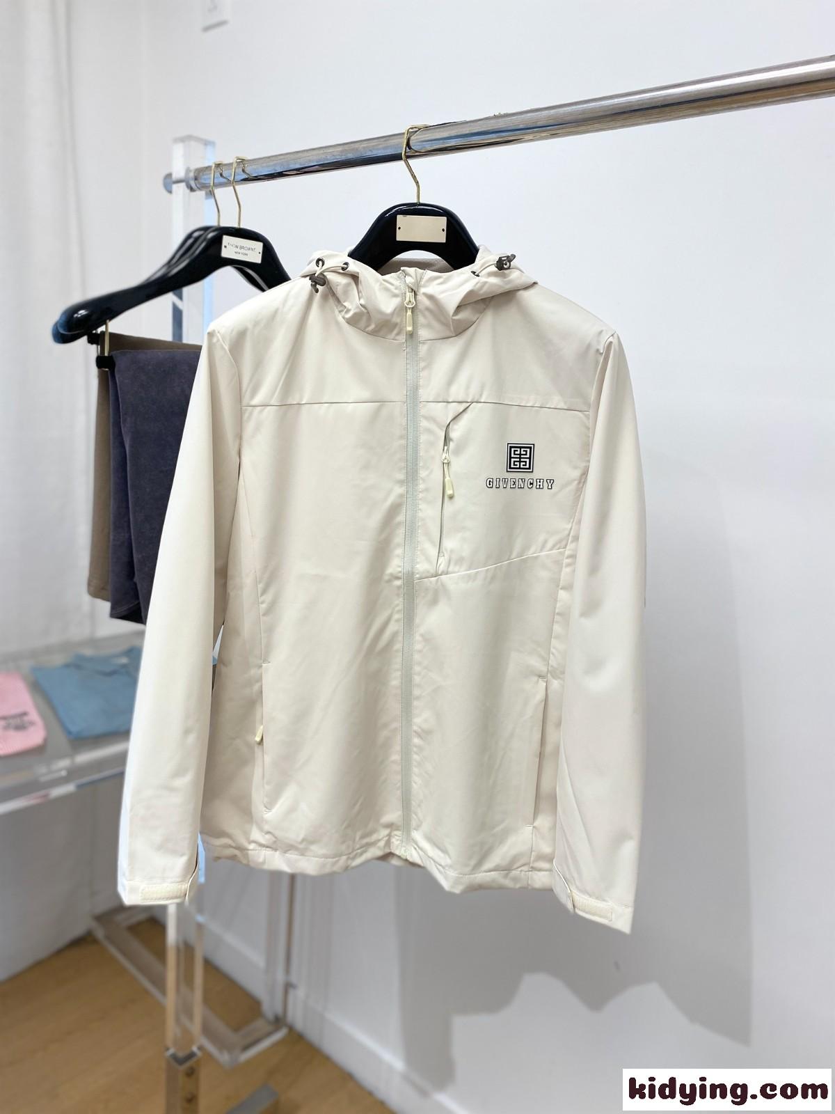 シンプル カジュアル ジバンシィ ジャケット コピー フーデッドジャケット ベージュ-0