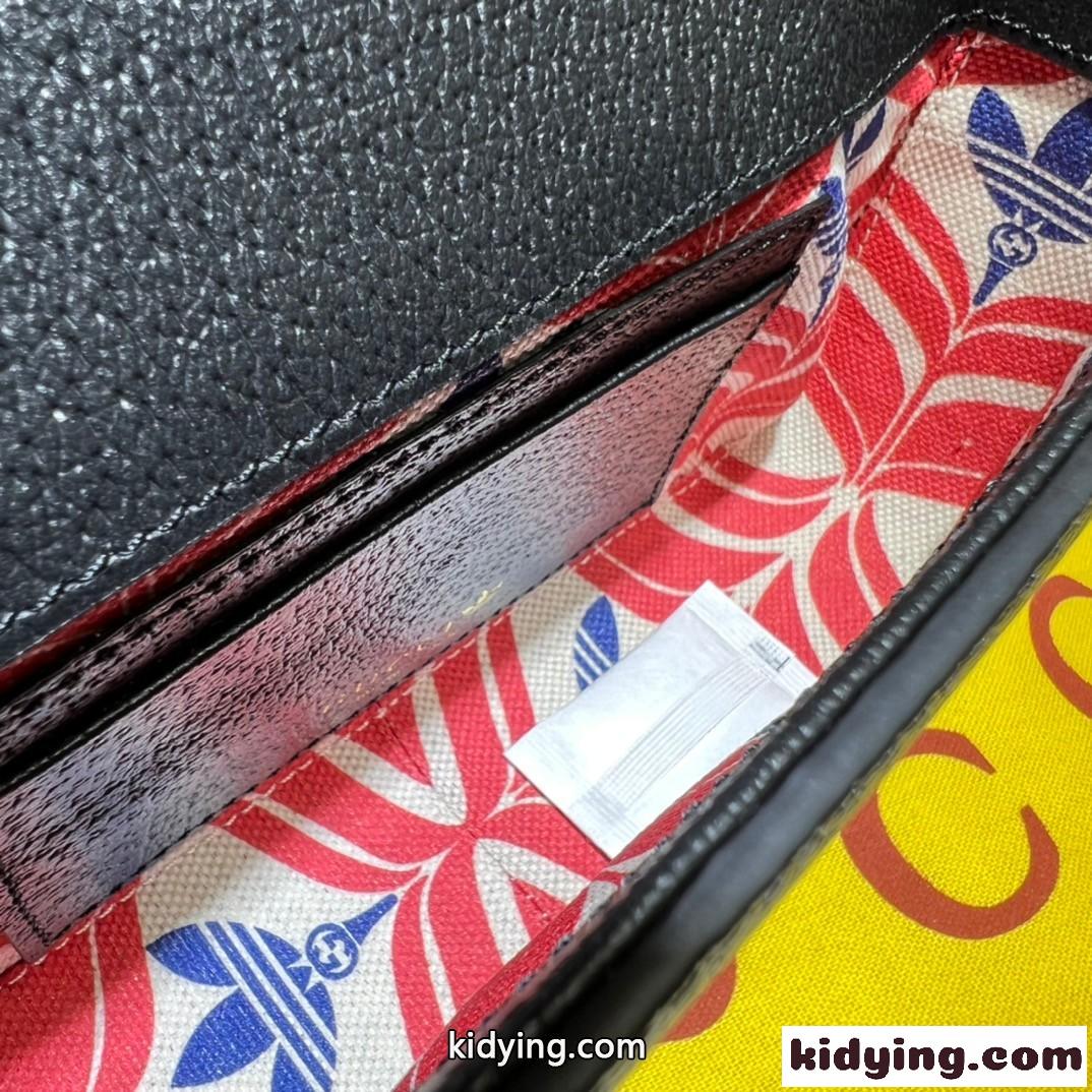 ADIDAS X GUCCI ミニバッグ グッチ バッグ コピー ショルダーバッグ ブラック-4