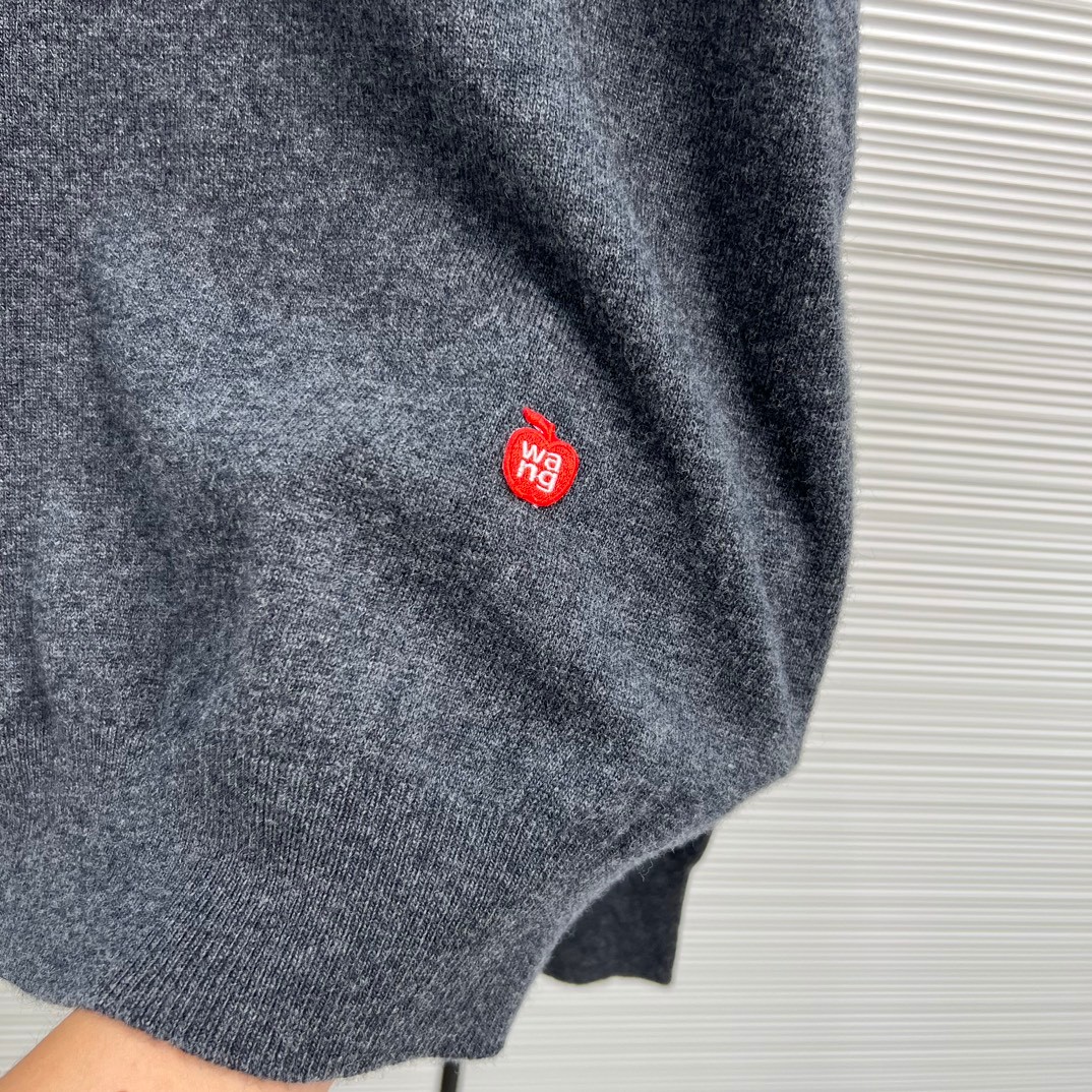 アレキサンダーワング セーター コピー シンプル アップル刺繍 ウールニット-2