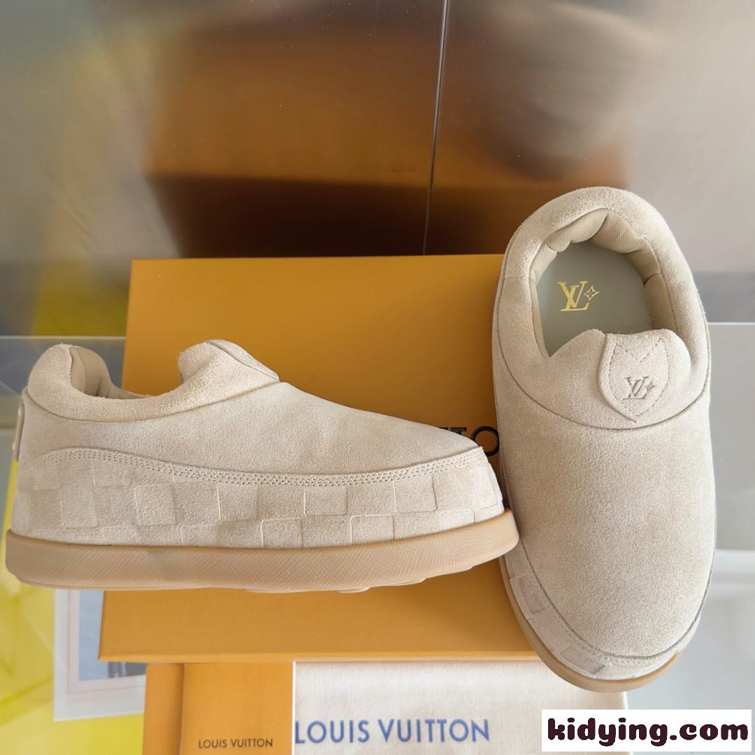 LV イエティ スリッポン 履きやすい ルイ・ヴィトン スーパーコピー ベージュ-0