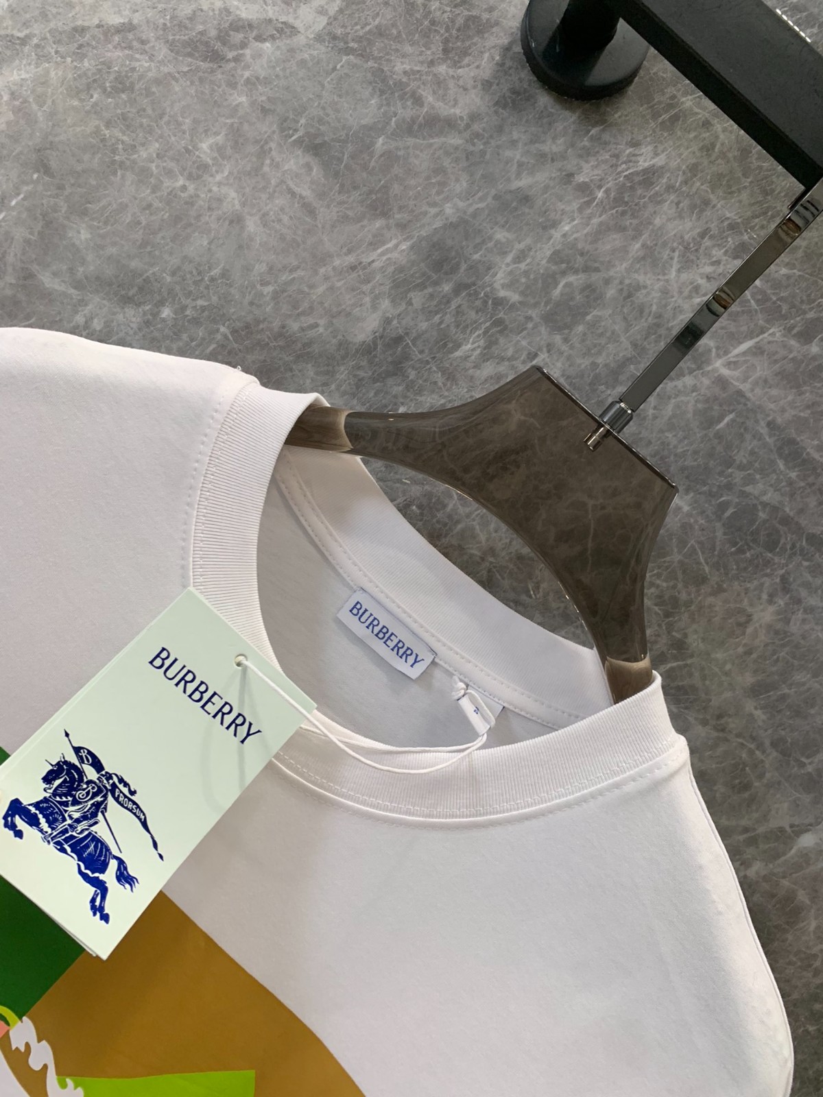 バーバリー Tシャツ コピー おしゃれ カジュアル プリント コットンTシャツ 半袖 トップス-3