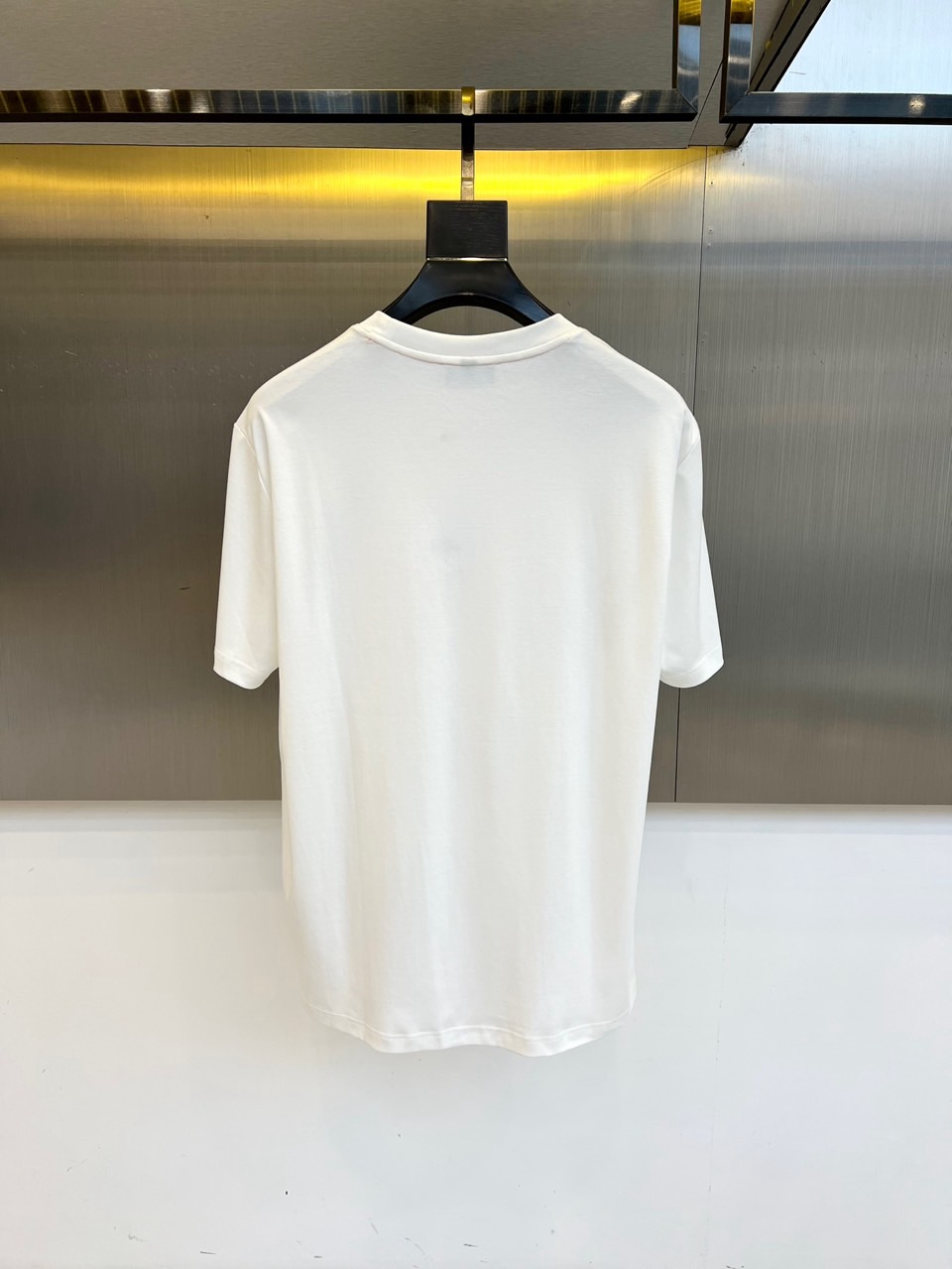 シンプル 合わせやすい クルーネック 半袖Tシャツ エルメス Tシャツ 偽物 ホワイト-3