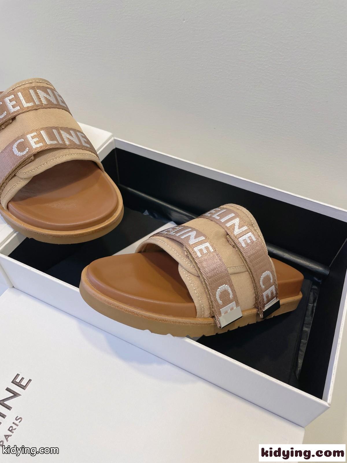 CELINE ピーテオ ストラッピーサンダル セリーヌ スーパーコピー ブラウン-2