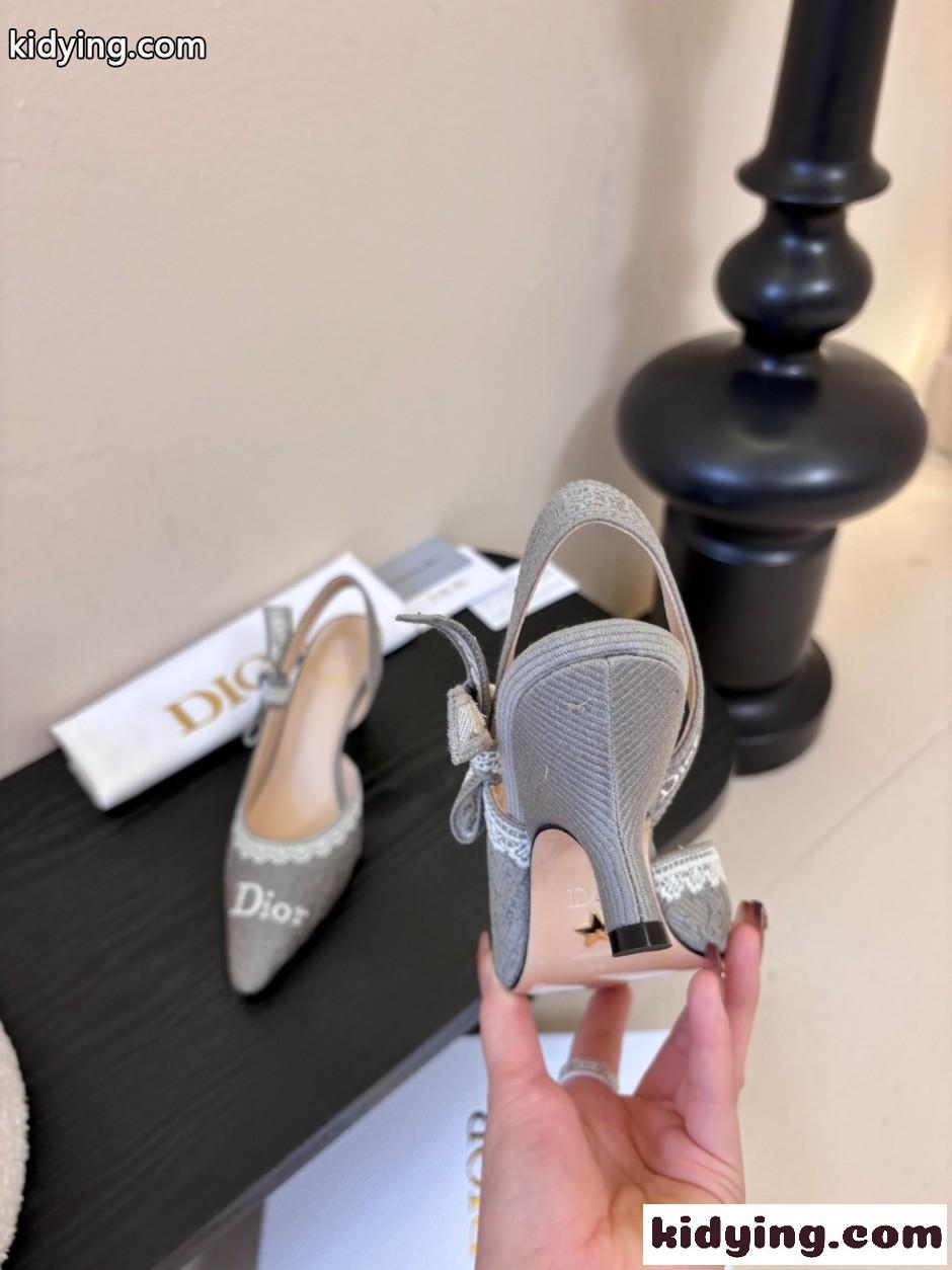 JAdior スリングバックパンプス クリスチャン・ディオール パンプス コピー グレー-3