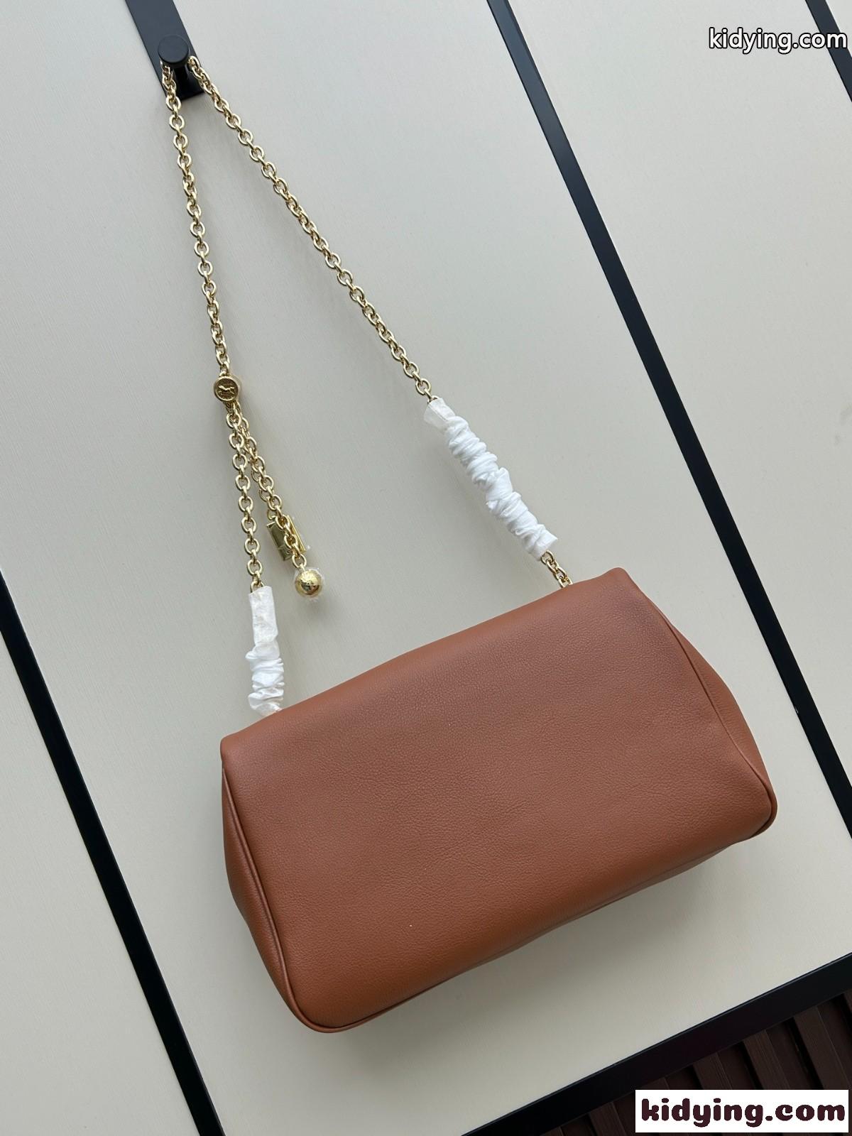 人気 グレインレザー クロエ バッグ スーパーコピー Chloé Heritage ショルダーバッグ ブラウン-1