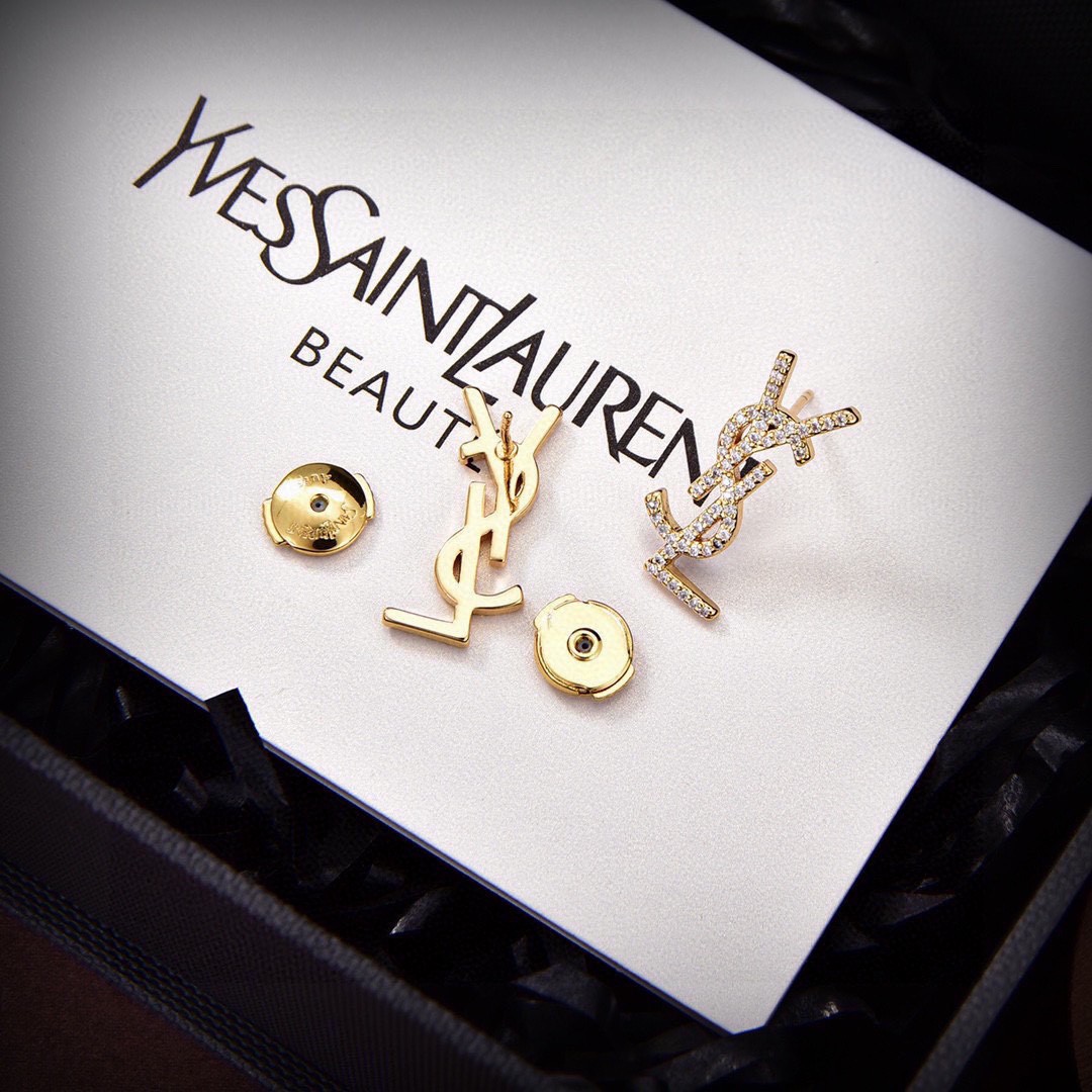 YSLモノグラム イヤリング イヴ・サンローラン ピアス コピー レディース-1