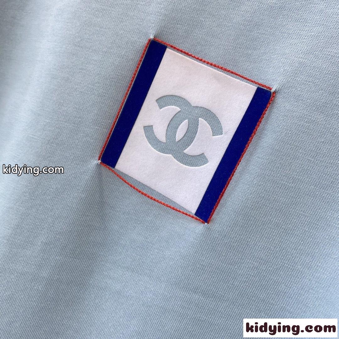 クルーネック コットン 半袖 トップス ゆったり ロゴ シャネル tシャツ コピー おしゃれ カジュアル-2
