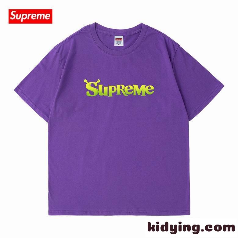 おしゃれ ゆったり 半袖 トップス ロゴ クルーネック シュプリーム tシャツ コピー レディース メンズ 定番 人気-5