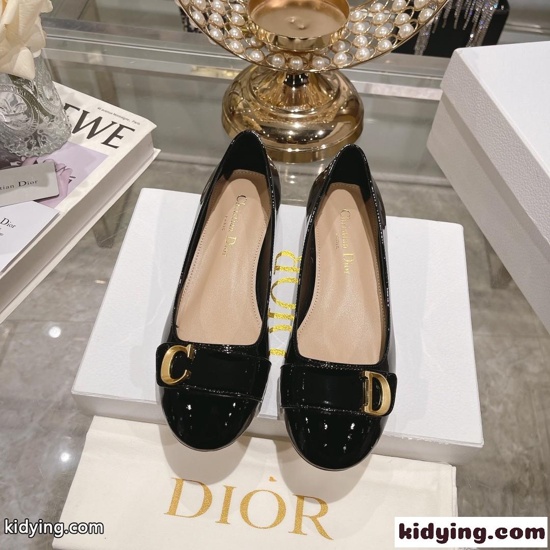 C’EST DIOR バレエフラット クリスチャン・ディオール シューズ コピー ブラック-0