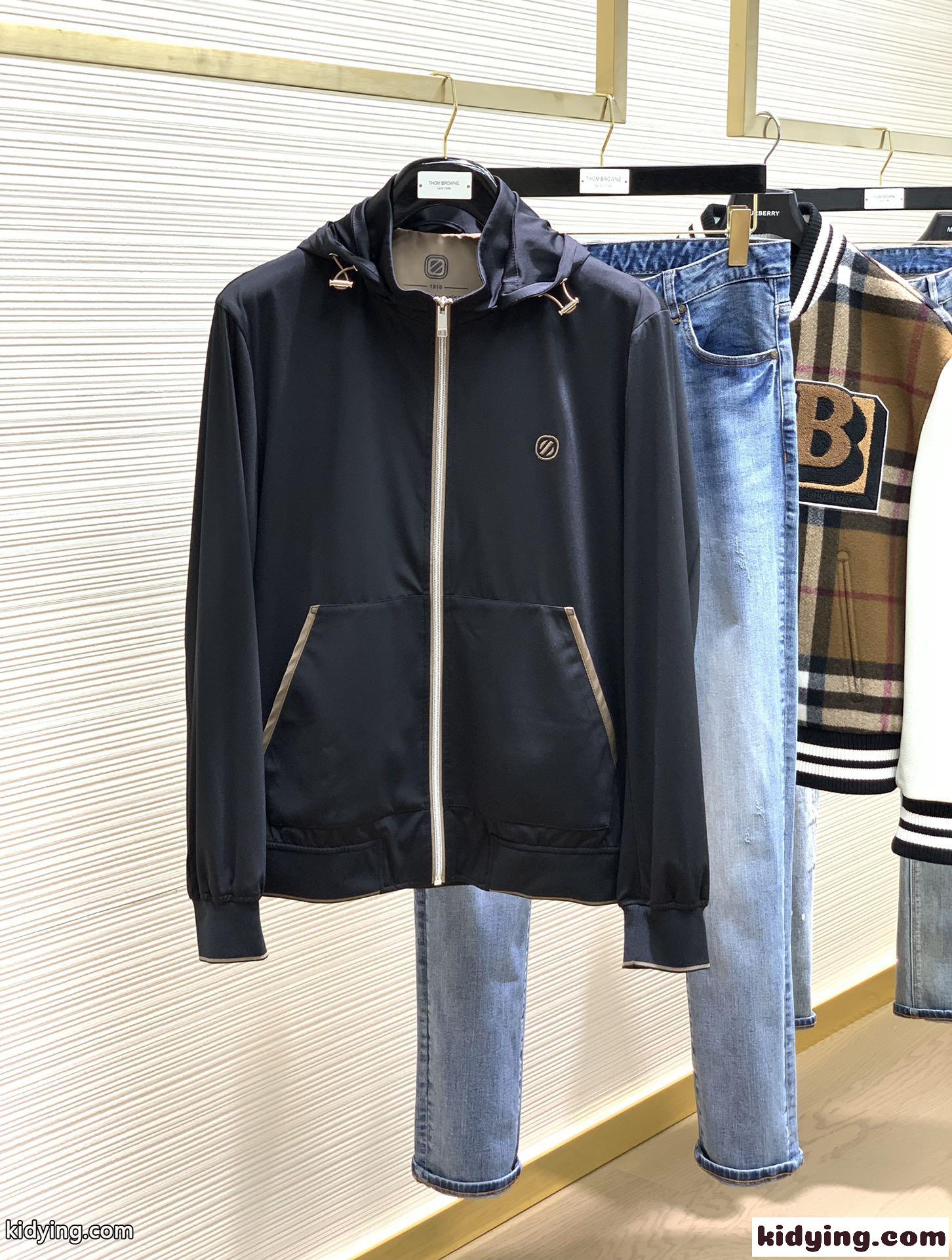 カジュアル おしゃれ フード付き エルメネジルド・ゼニア ジャケット コピー メンズ アウター-0