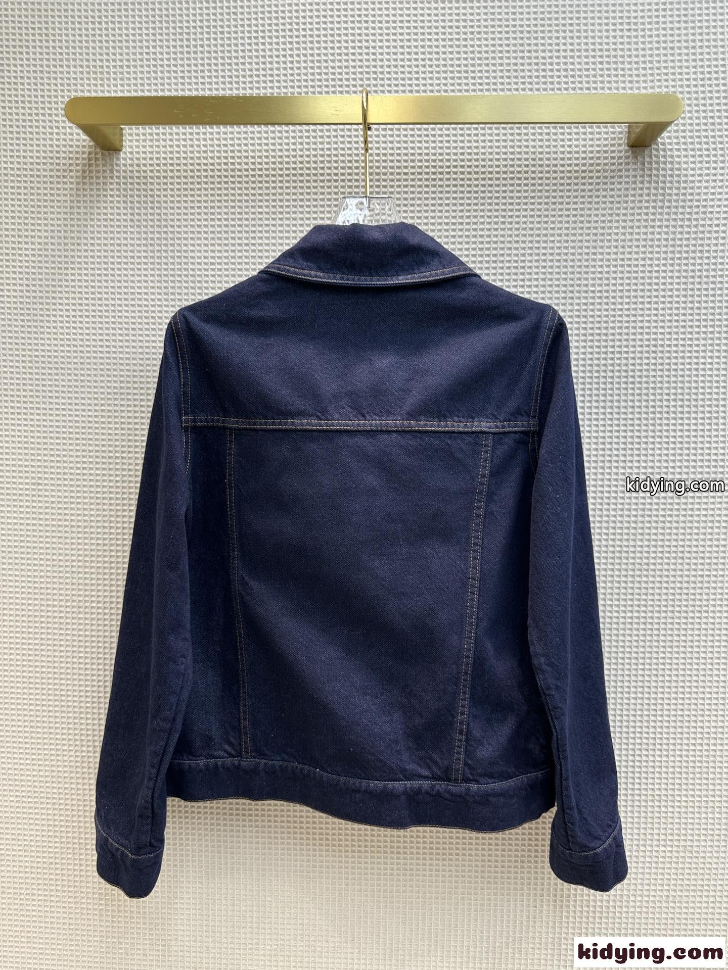 洗練された 人気 おしゃれ フェンディ ジャケット コピー レディース デニムジャケット-3