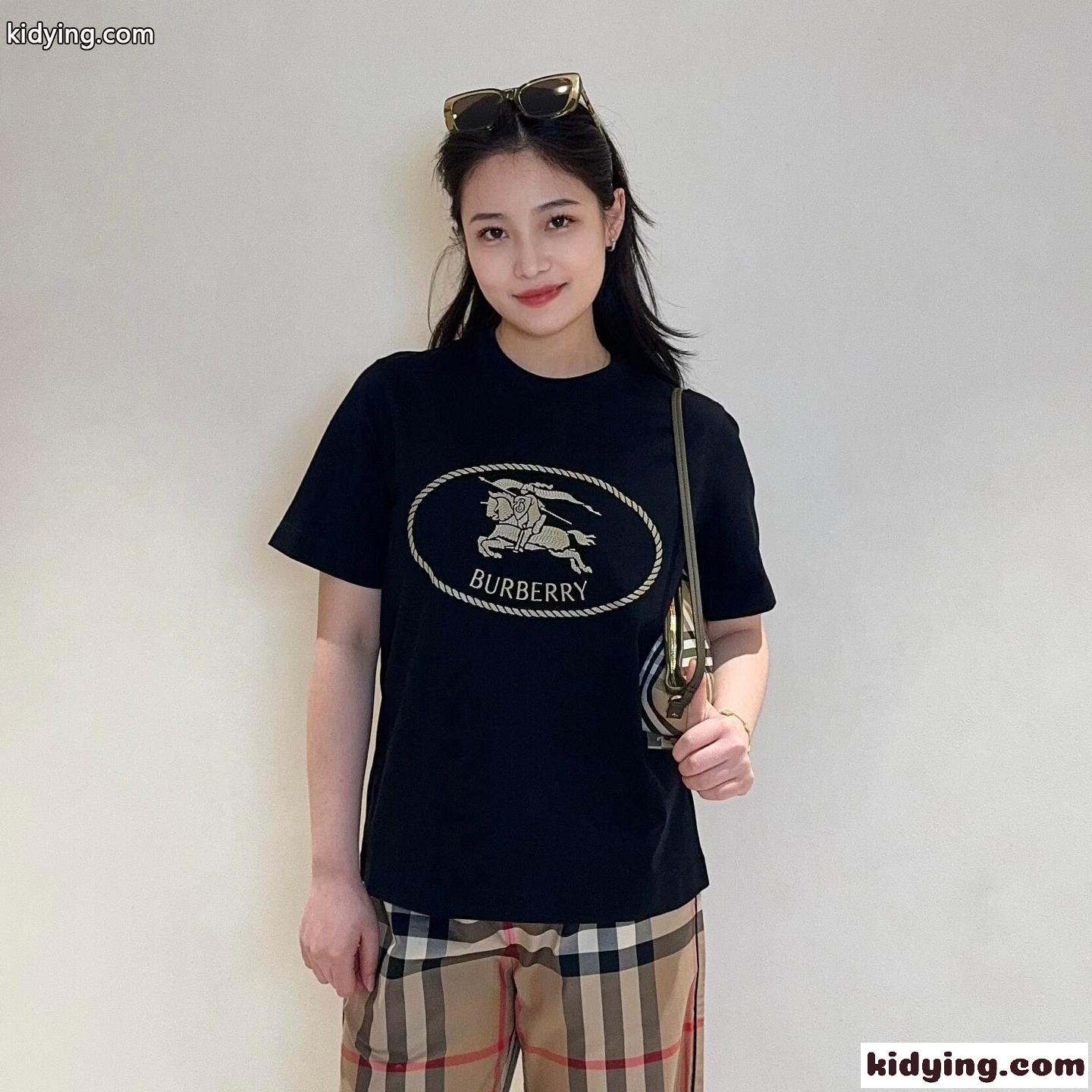 バーバリー ナイトスタンプ コットンTシャツ スーパーコピー ブラック-0