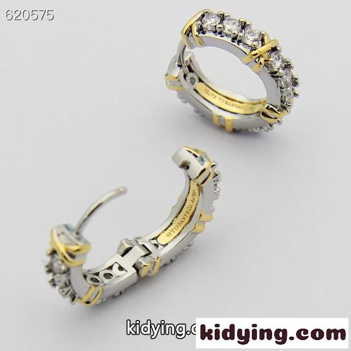 Jean Schlumberger by Tiffany 20 ストーン フープ ピアス 偽物-4